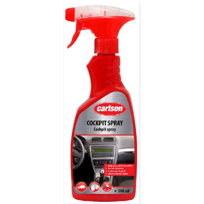 Cockpit sprej Carlson na plasty a palubné dosky, 500 ml