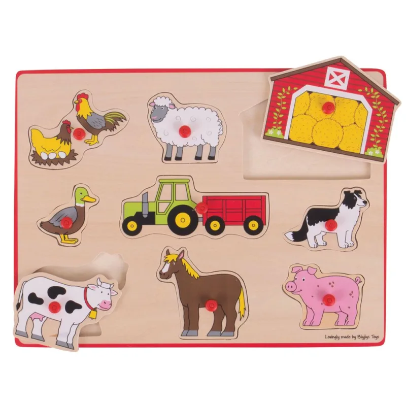 Bigjigs Toys Vkladacie puzzle Farma