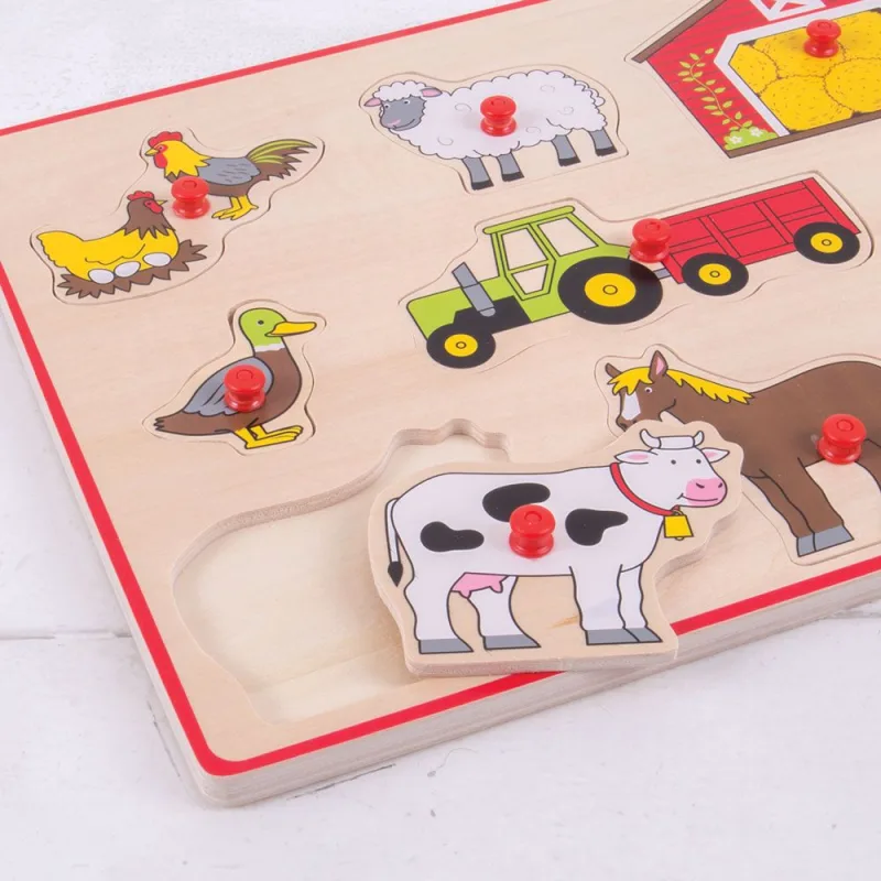 Bigjigs Toys Vkladacie puzzle Farma