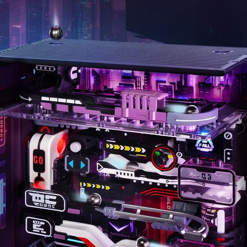RoboTime 3D mechanické puzzle Guľôčková dráha Mesto budúcnosti