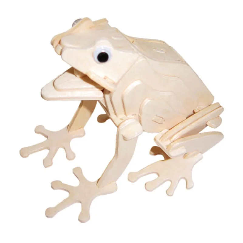 Woodcraft Drevené 3D puzzle Žaba M044