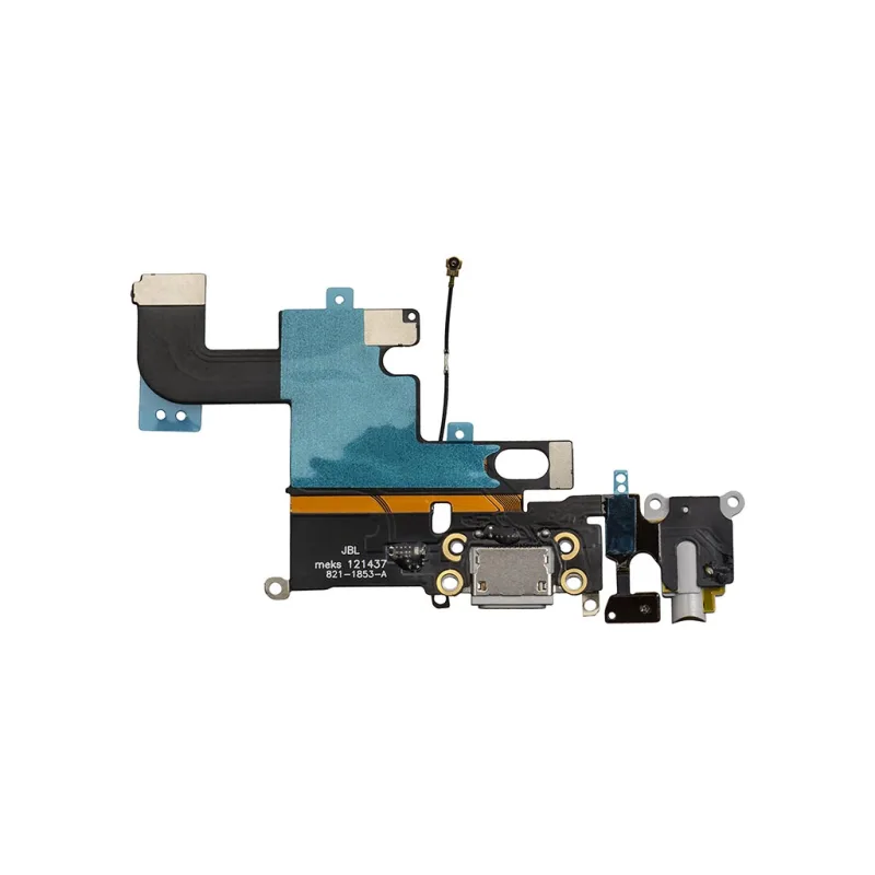 Flex kábel nabíjania iPhone 6 - nabíjací konektor, mikrofón Farba: sivá