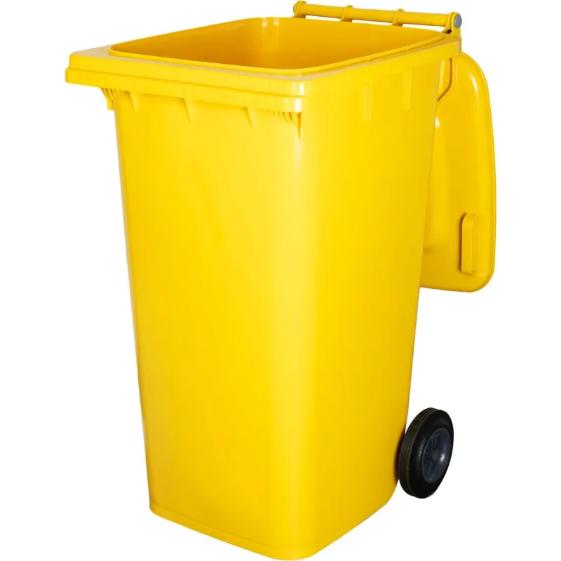 Smetná nádoba ICS GB4 240 l, plastová, žltá, HDPE