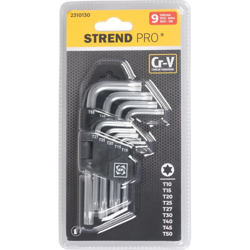 Sada Torx kľúčov Strend Pro HK0042, 9 dielna, zástrčná