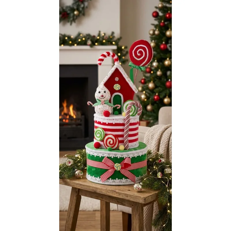 Vianočná dekorácia Candy Line Torta, 27x57 cm