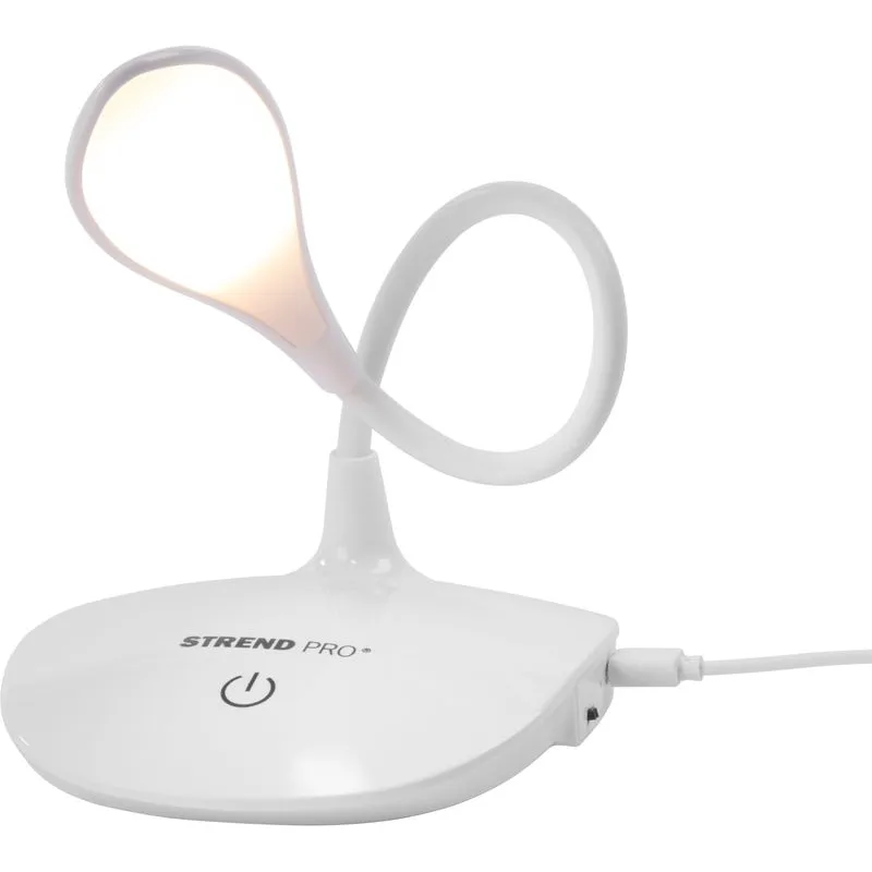 Lampa Strend Pro, stolná, LED, voľba intenzity svetla, USB, 1,5 W, biela