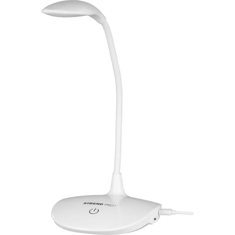Lampa Strend Pro, stolná, LED, voľba intenzity svetla, USB, 1,5 W, biela
