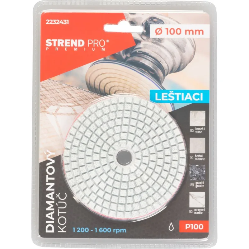 Kotúč Strend Pro Premium P100 100 mm, diamantový, leštiaci