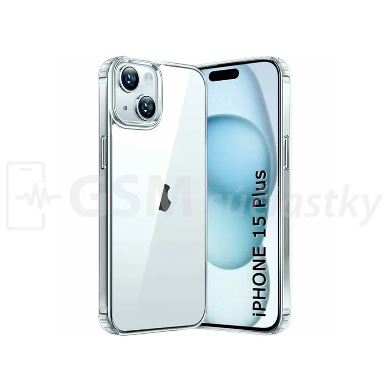 Transparentné Puzdro priesvitné silikónové Apple iPhone 15 Plus