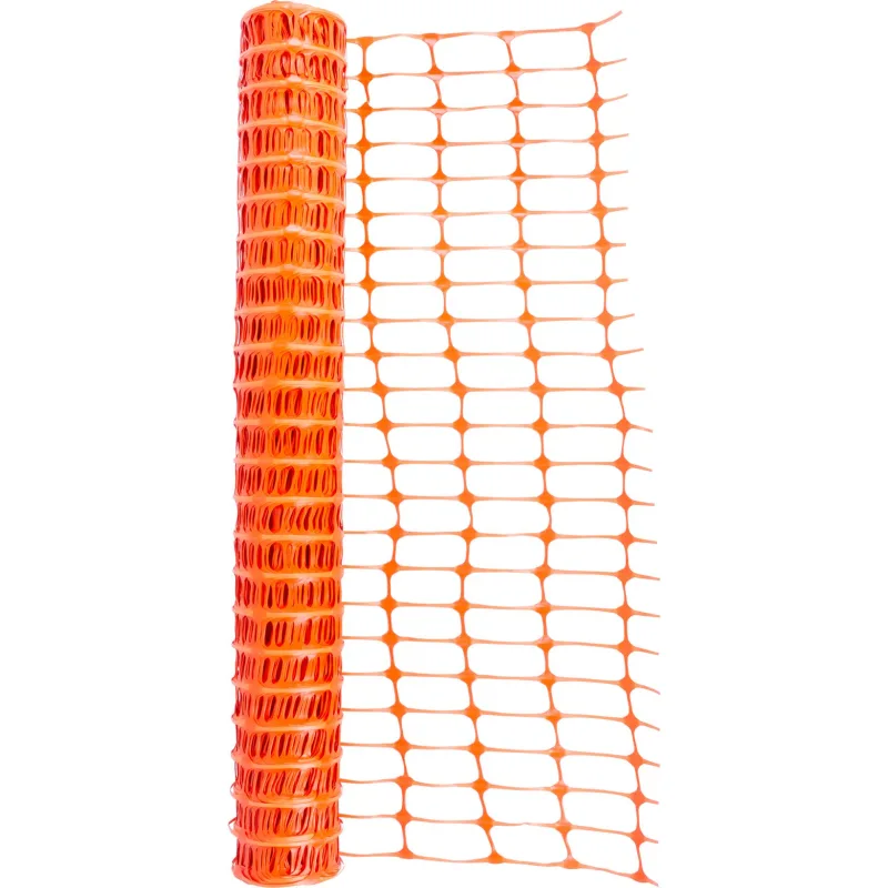 Plastová vyznačovacia sieťka, 1 m x 50 m, oranžová, HDPE