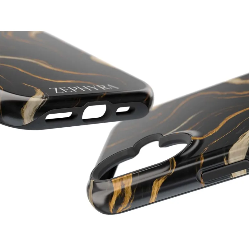 ZEPHYRA Noir Luxe Marble - iPhone 17 Kryt
