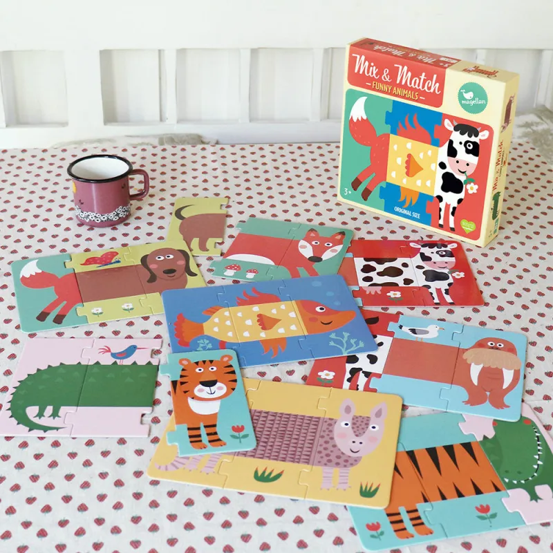 Puzzle Mix & Match Zvieratká