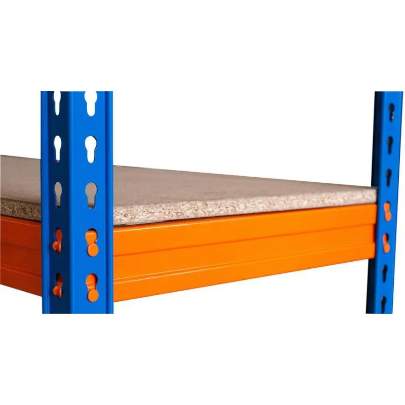Regál Racks RAT60 HD – kovový, 4 police, 180x180x60 cm, 600 kg/polica