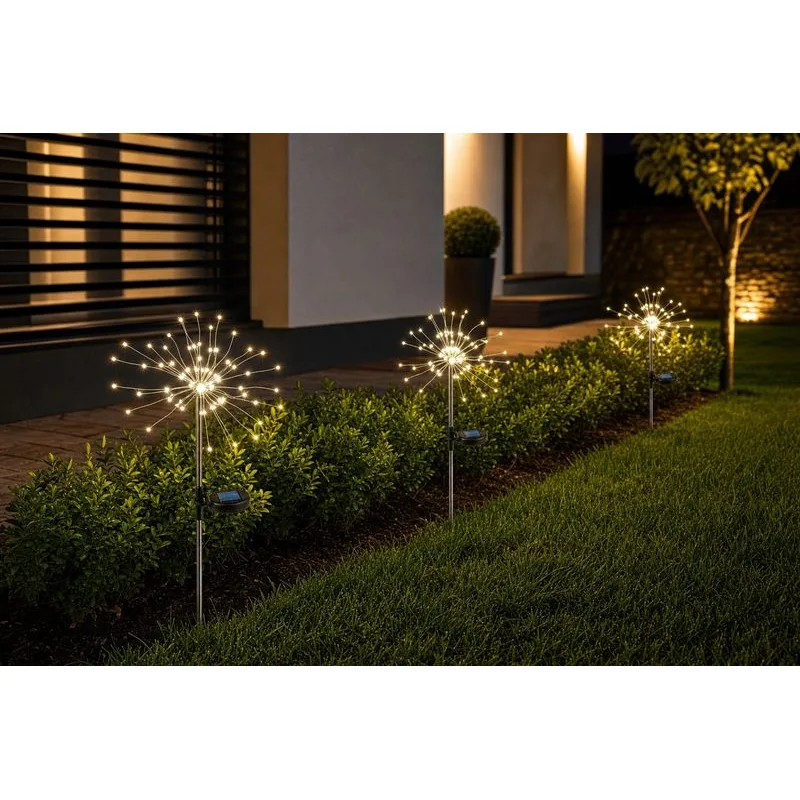 Solárna záhradná lampa Garden Solita, 90xLED, 8x6x81 cm
