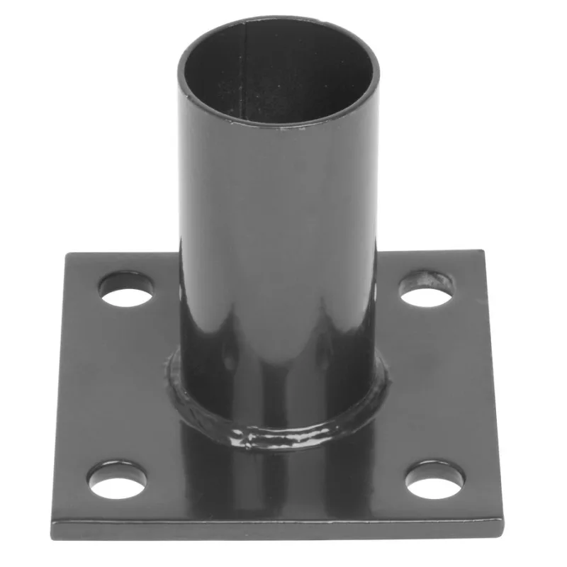 Pätka na ukotvenie pre okrúhly stĺpik 48 mm, antracit, RAL7016
