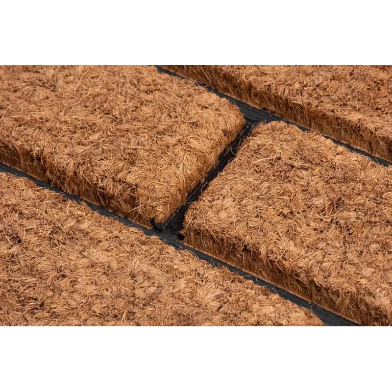 Rohožka pred dvere Brickwall – 45x75 cm, hnedá