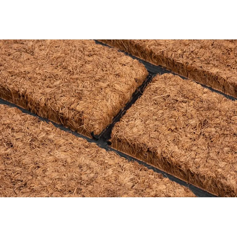 Rohožka pred dvere Brickwall – 45x75 cm, hnedá