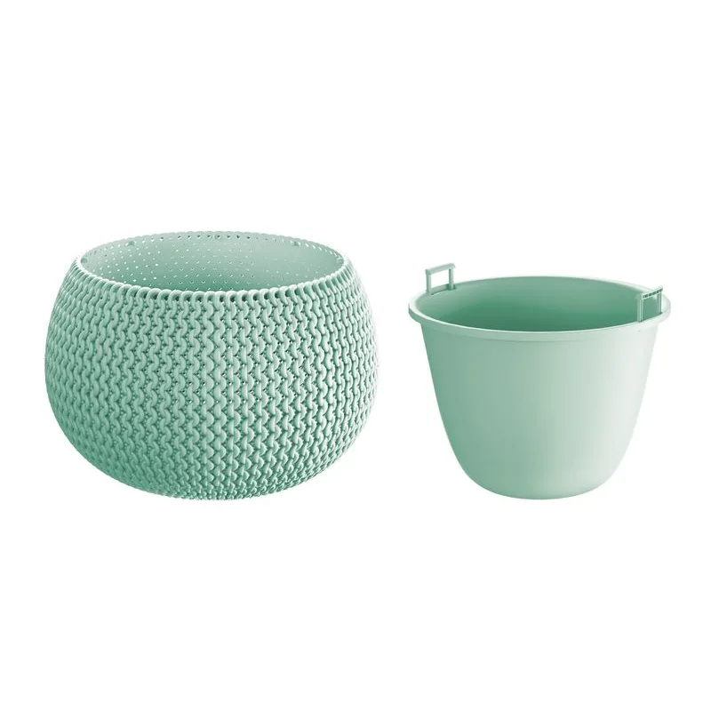 Kvetináč SPLOFY Bowl 290x195 mm, šalvia, s vložkou