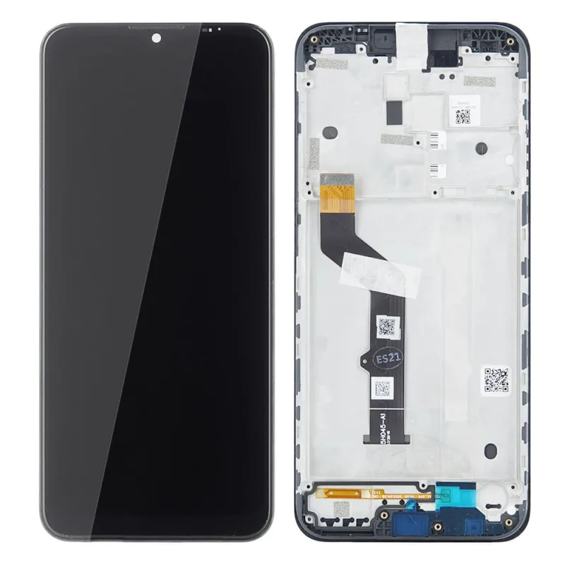 LCD Displej + dotykové sklo + Rám Motorola Moto E7 Plus Farba: Čierna