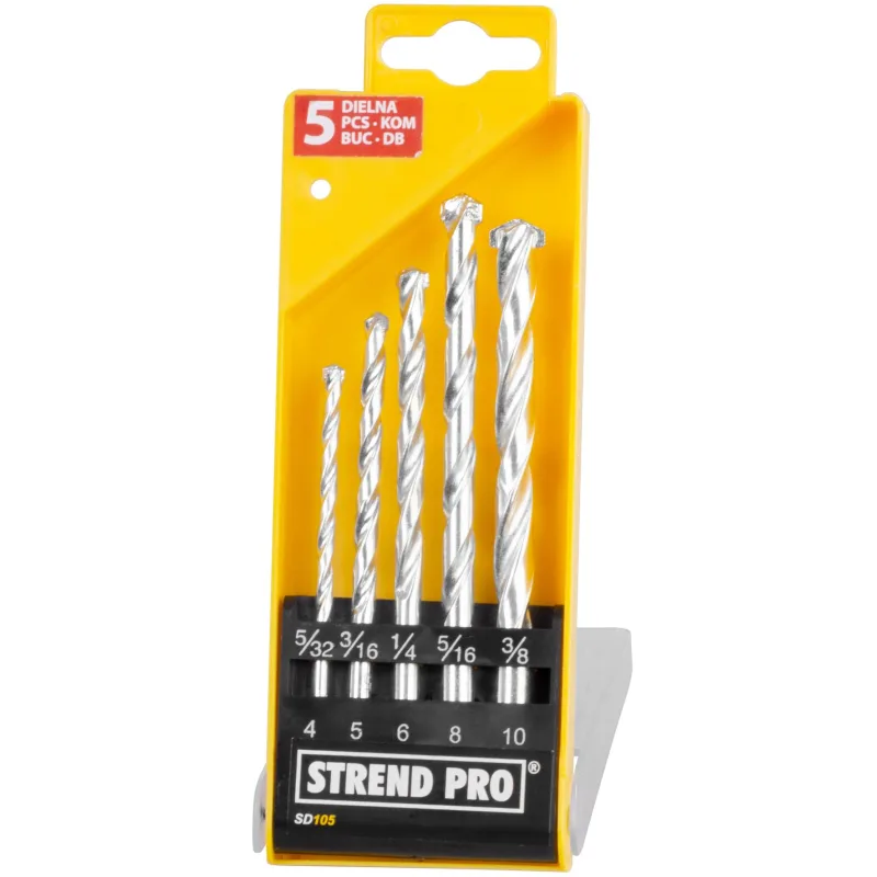Sada vrtákov do muriva STREND PRO SD105, 5 dielna