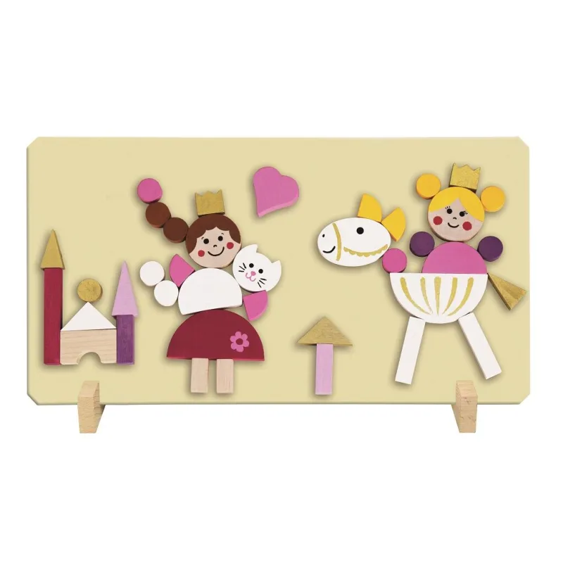 Detoa Magnetické puzzle Princezné