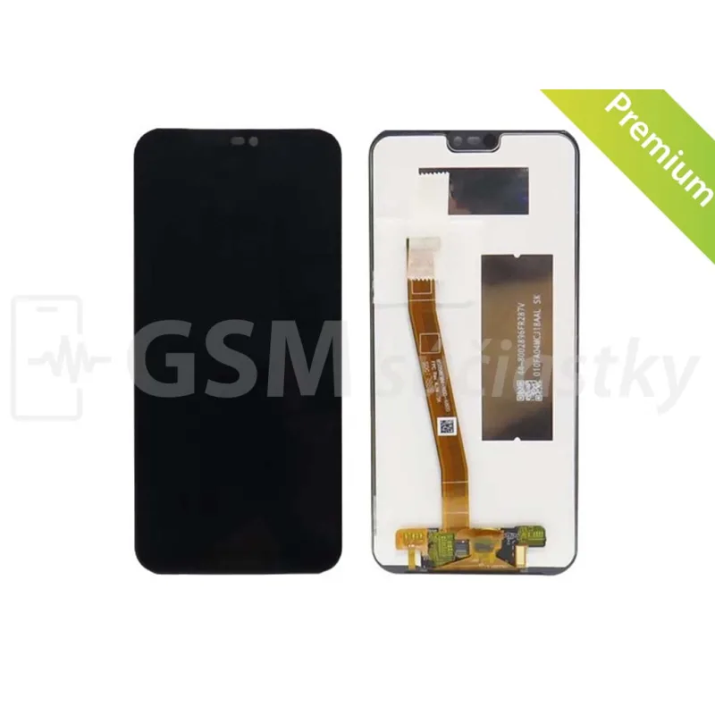 LCD displej + Dotykové sklo Huawei P20 Lite Farba: čierny + rám