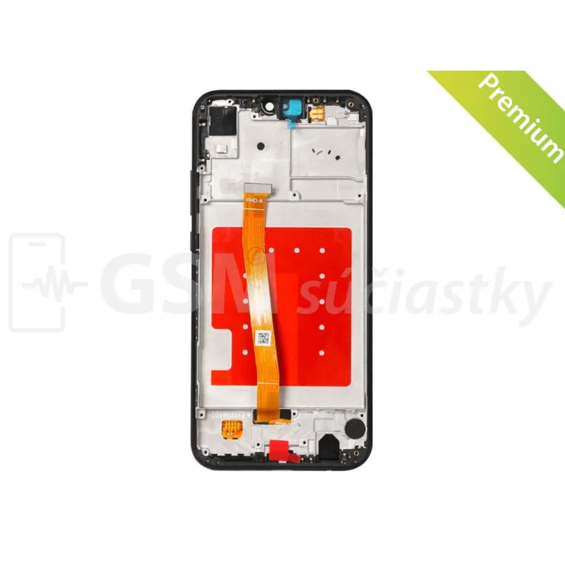 LCD displej + Dotykové sklo Huawei P20 Lite Farba: čierny + rám