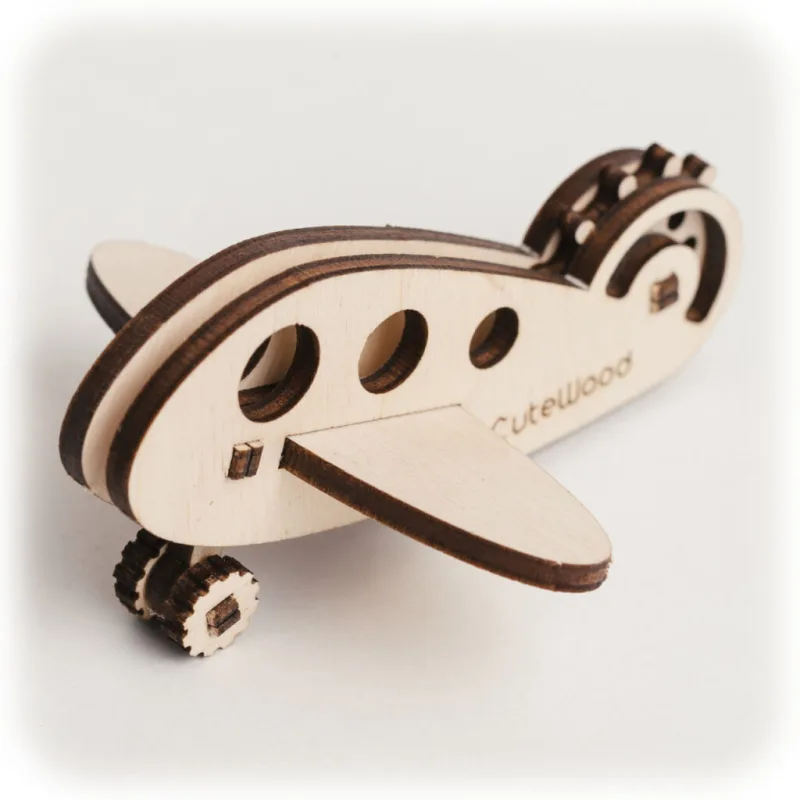 Drevené 3D puzzle Lietadlo
