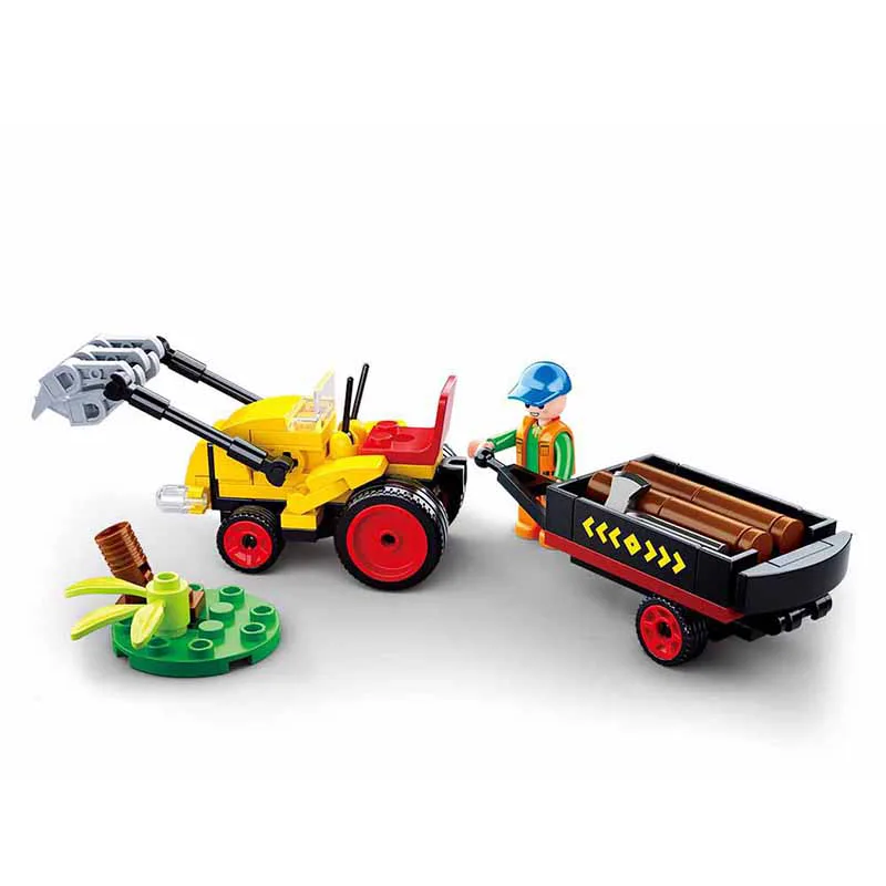 Sluban Town Farma M38-B0777 Traktorík s prívesom