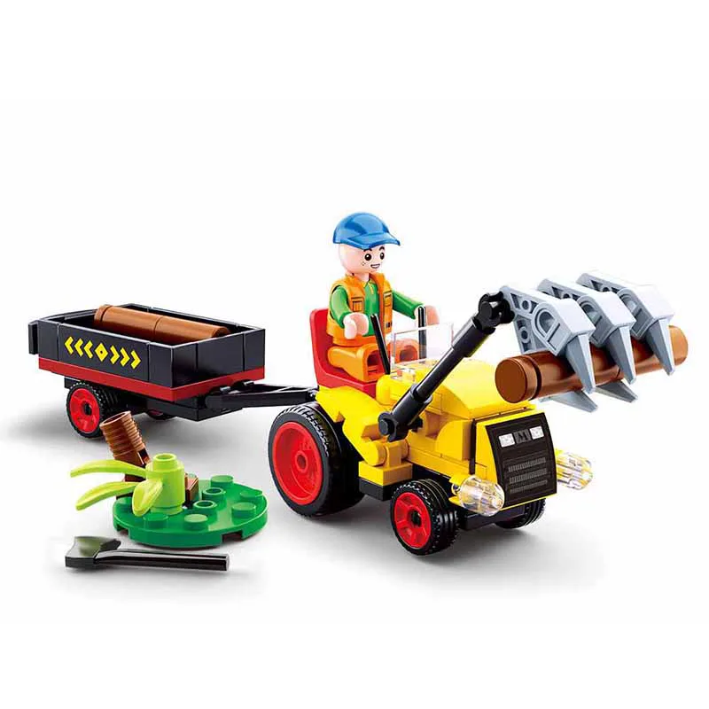 Sluban Town Farma M38-B0777 Traktorík s prívesom