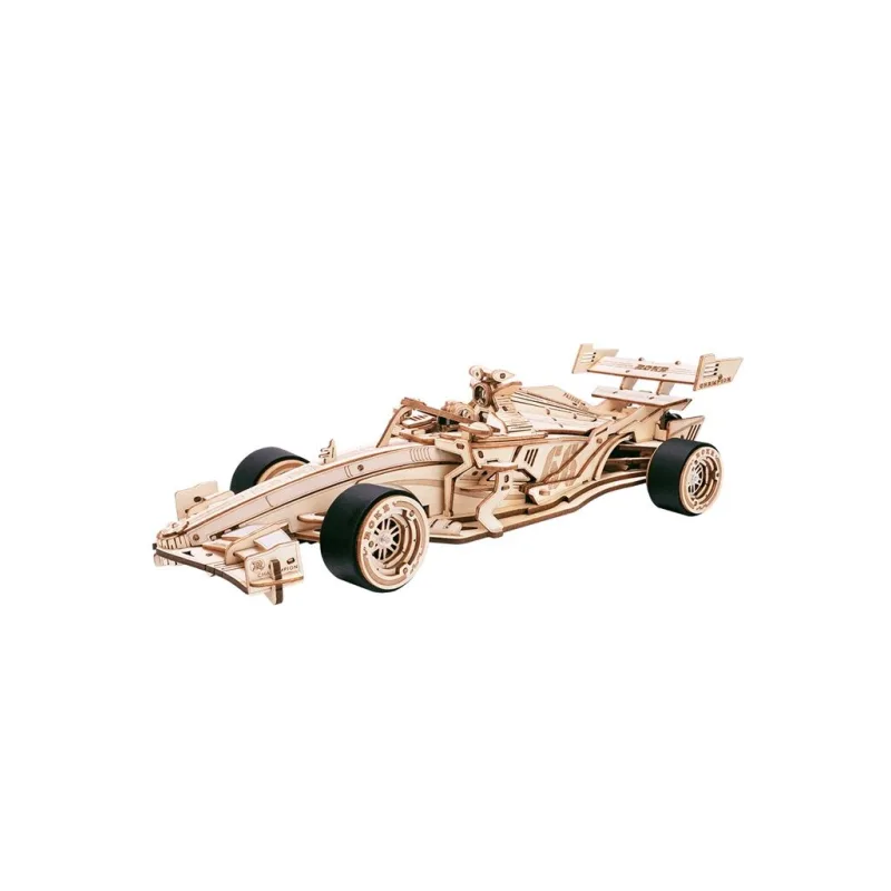 RoboTime 3D drevené puzzle Pretekárske auto
