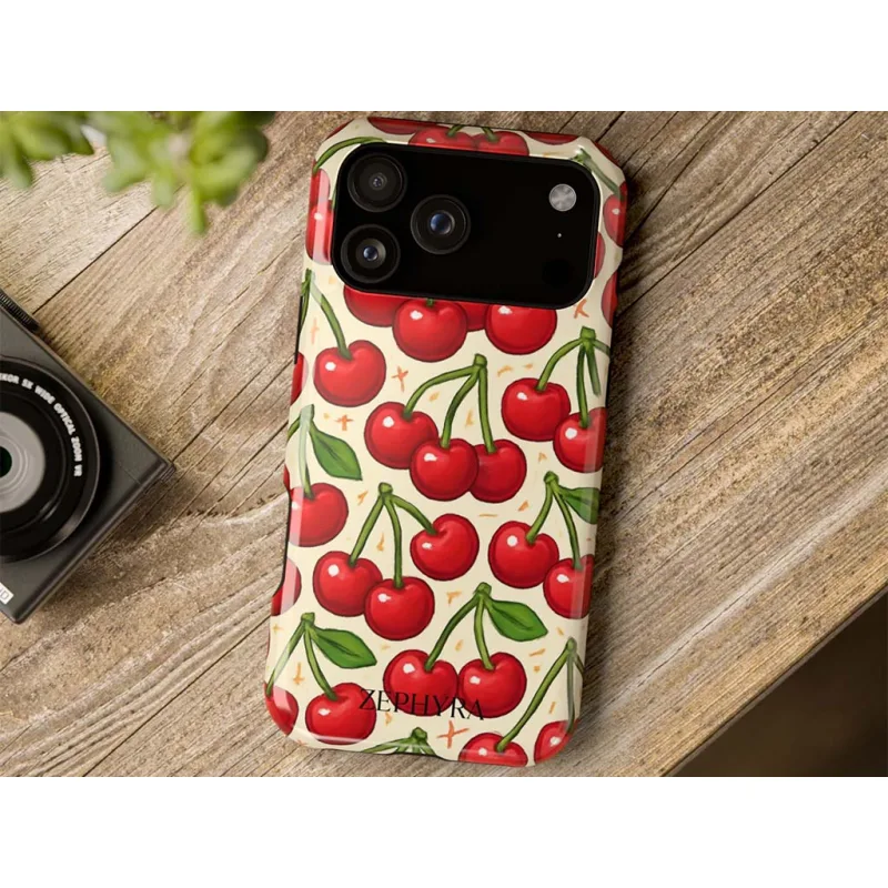 ZEPHYRA Cherry Charge - iPhone 17 Pro Kryt