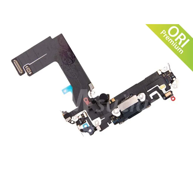 Flex kábel nabíjania iPhone 13 Mini - nabíjací konektor, mikrofón Farba: Biela