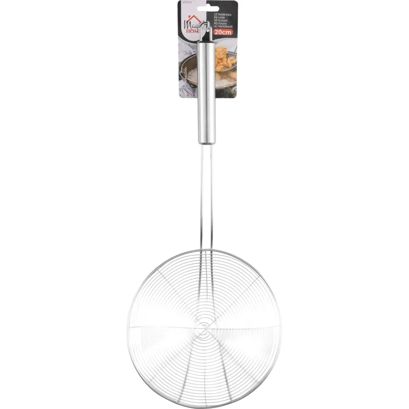 Naberačka MagicHome, odpeňovačka, kuchynská, zberač peny, špirálová, 20 cm, nerez