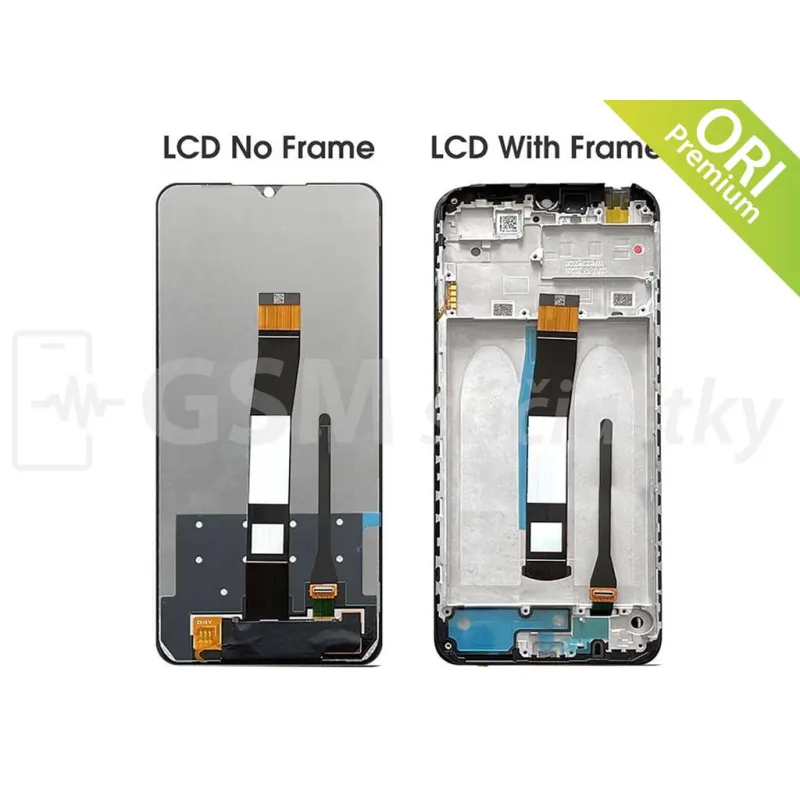 LCD displej + Dotykové sklo Xiaomi Redmi 10C Farba: Čierna + rám