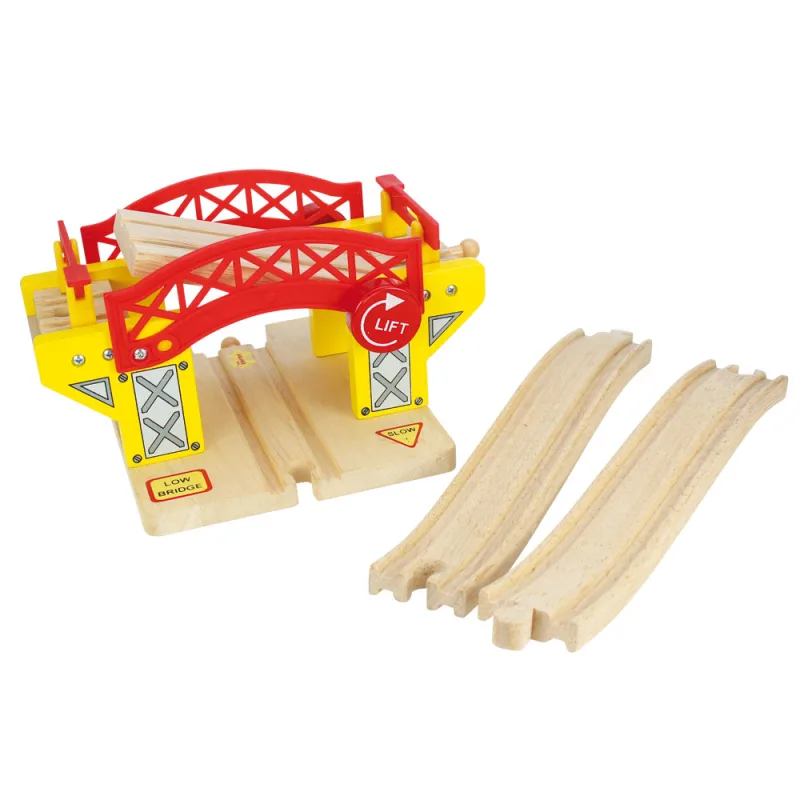 Bigjigs Rail Drevené vláčiky - Zdvíhací most