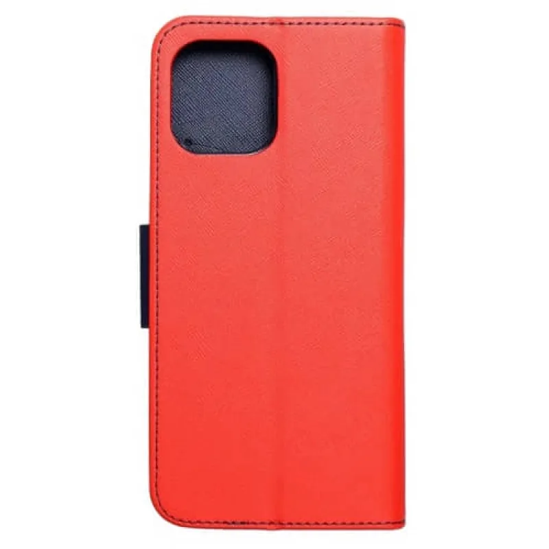 Fancy Book Puzdro otvaracie knižkové iPhone 12, 12 Pro Farba: Červená