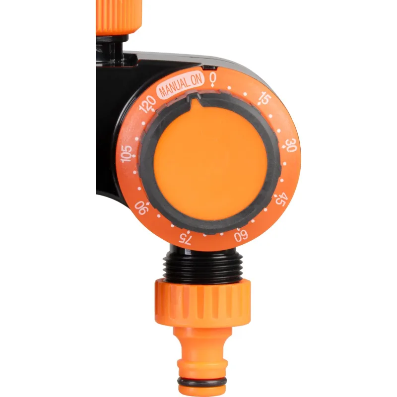 Časovač Strend Pro Garden, 2-cestný rozbočovač, mechanický