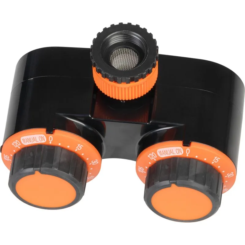 Časovač Strend Pro Garden, 2-cestný rozbočovač, mechanický