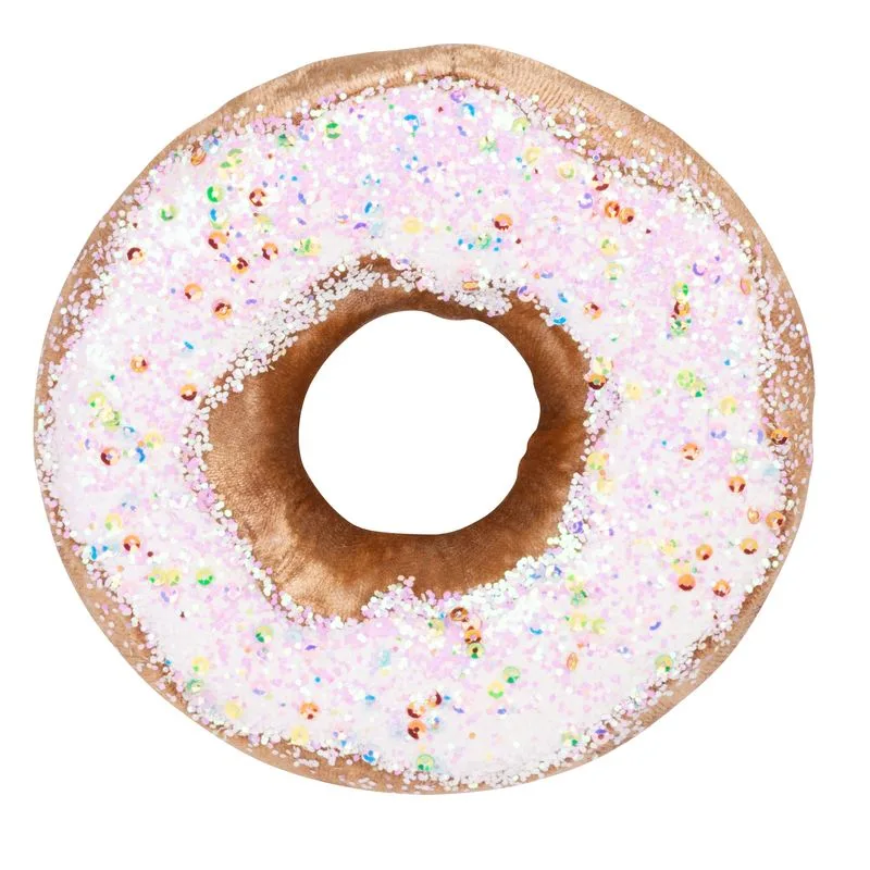 Vianočná dekorácia Candy Line, donut, bledý, 13 cm, závesný