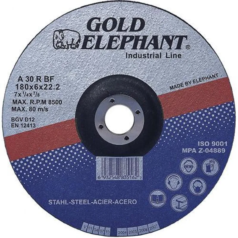 Rezný kotúč na kov Gold Elephant Blue 41A 180x1,6x22,2 mm