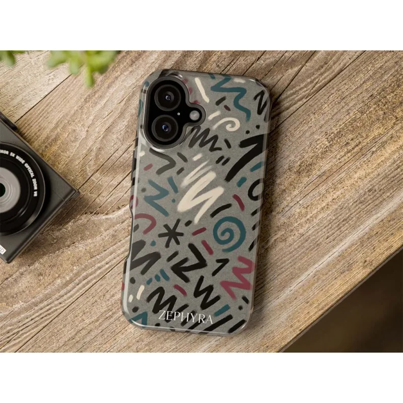 ZEPHYRA Graffiti Marks - iPhone 16 Plus Kryt