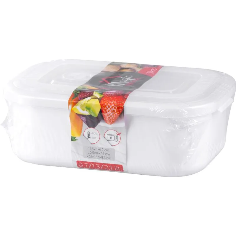Dózy MagicHome Lunchbox MB41, sada 3 ks, 700/1300/2100 ml