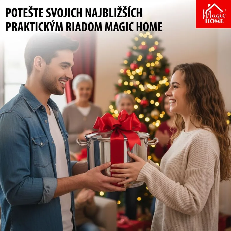 Hrniec MagicHome Chloe, 26 cm, 10 lit., so sklenenou pokrievkou, nerez