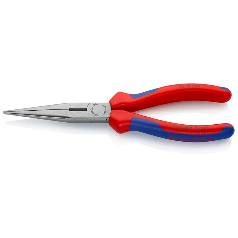 Kliešte KNIPEX 26 12 200 – polgulaté, rovné, úzke, 200 mm
