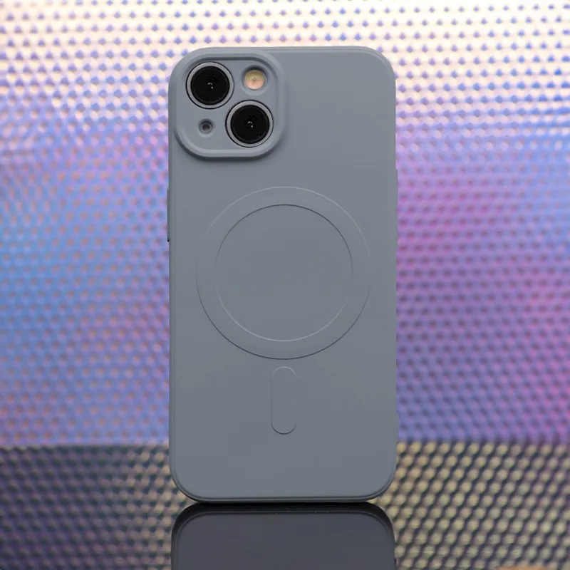 MagSafe Silikónový kryt s magnetickým nabíjaním Apple iPhone 15 Pro Max, Svetlo Modrý