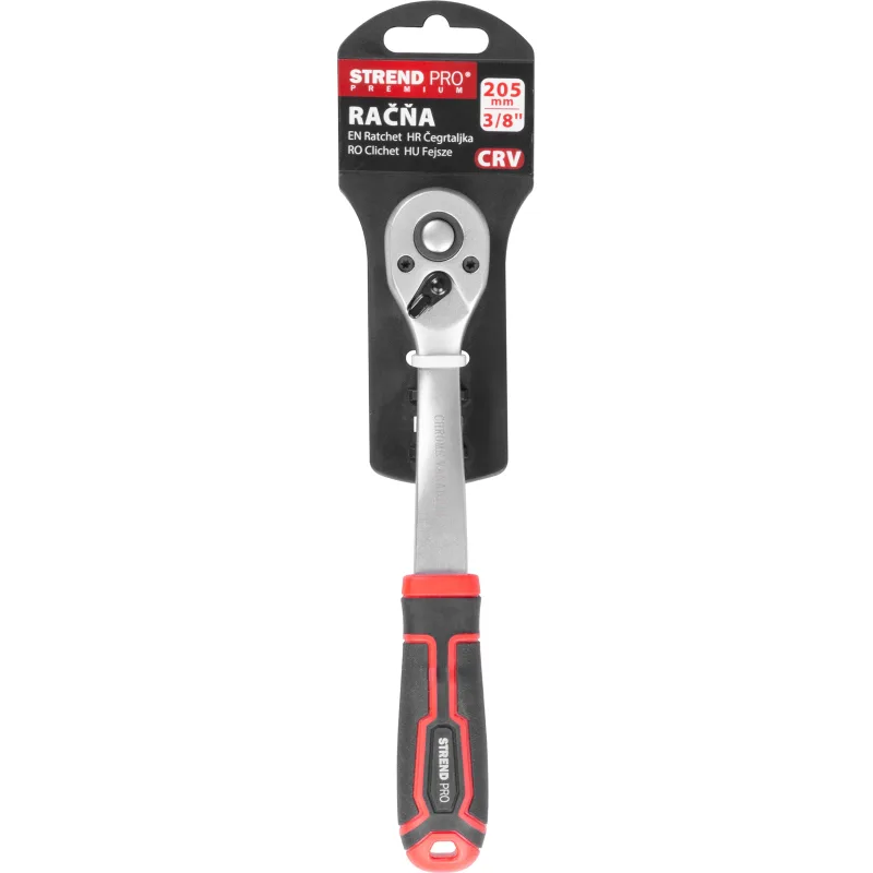 Račňa Strend Pro Premium DL300, 3/8", s páčkou, 205 mm, 72z
