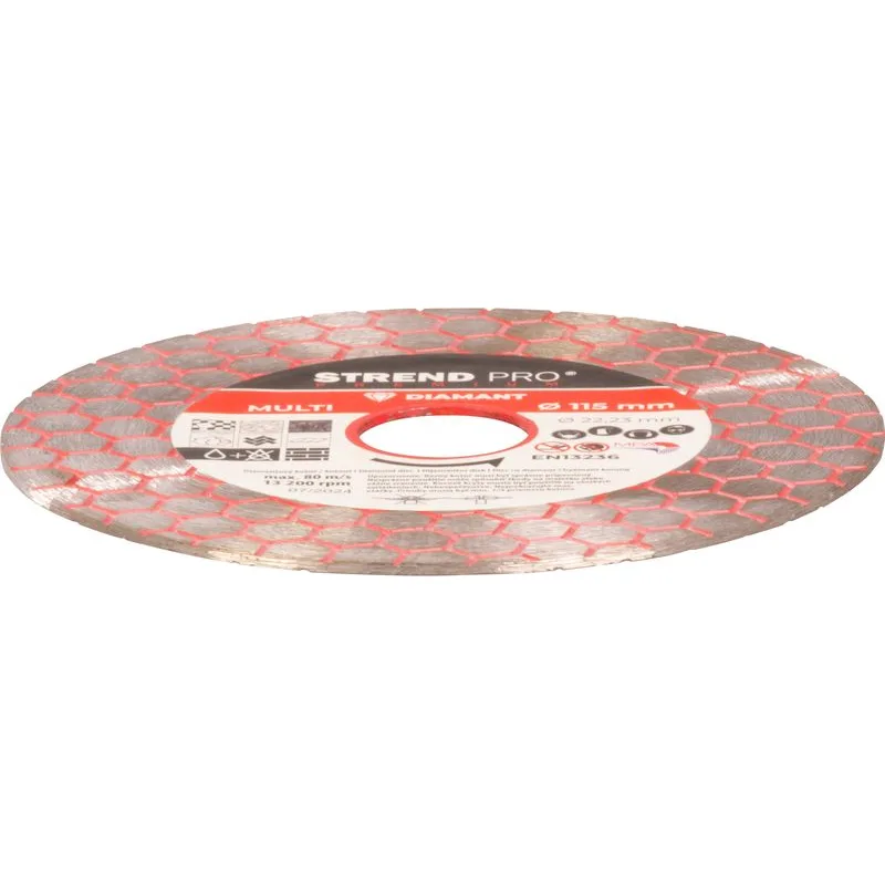 Diamantový kotúč Strend Pro Premium 115 mm, hexagonal, multi
