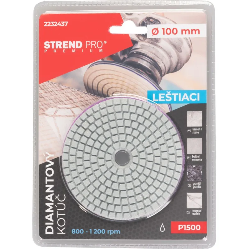 Kotúč Strend Pro Premium P1500 100 mm, diamantový, leštiaci