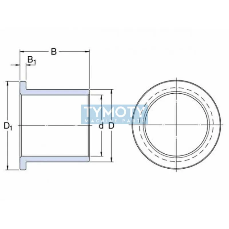 SKF PSMF 202620 A51 puzdro klzné prírubové, spekaný bronz